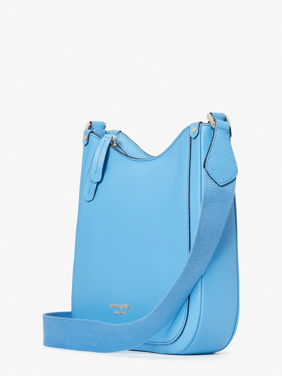 Kate Spade Roulette Messenger Bright Blue Leather Crossbody PXR00329 NWT $228 FS