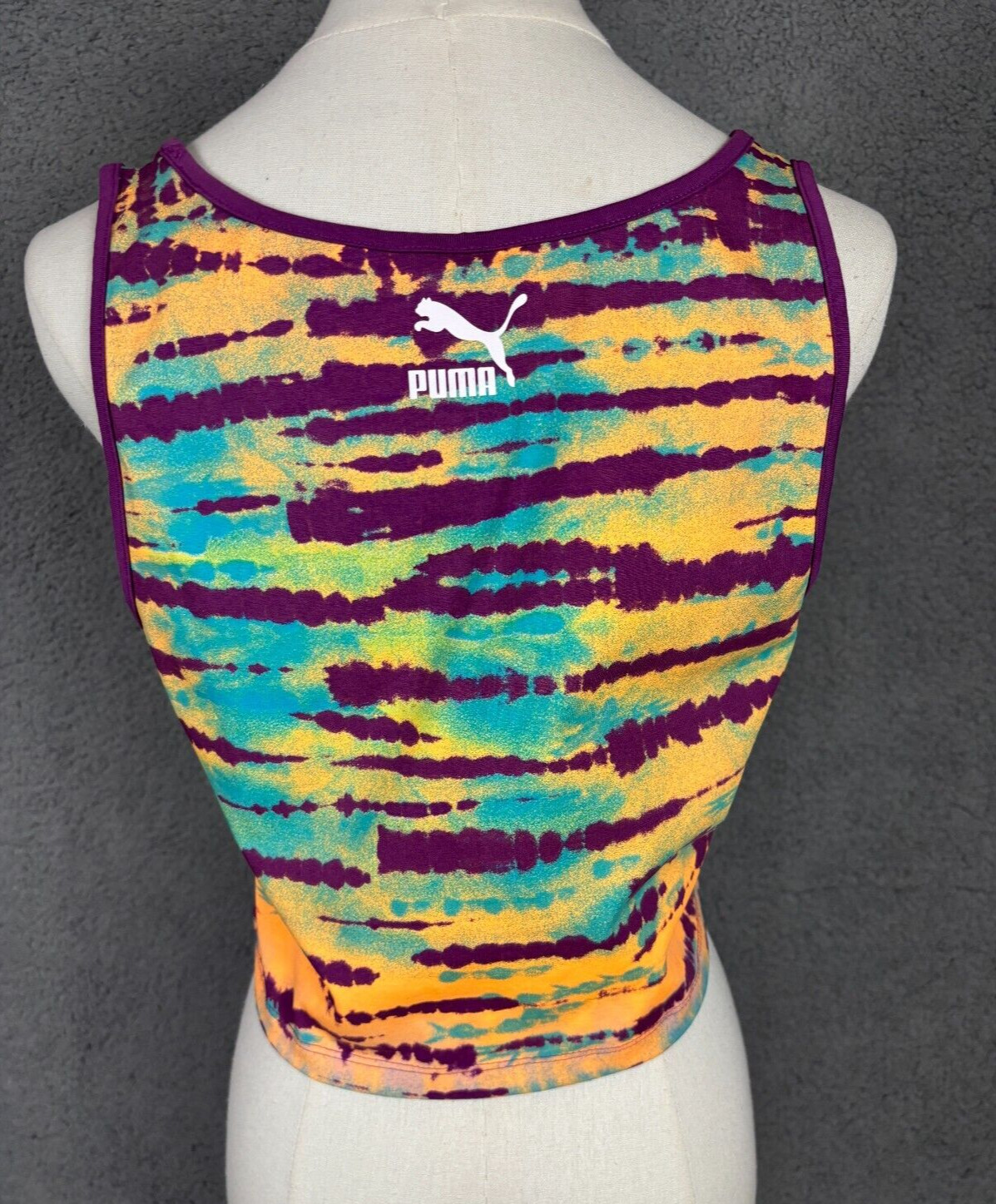 Puma Tie Dye Tank Top 95% Cotton 5% Spandex Large Multicolor New With Tag’s.