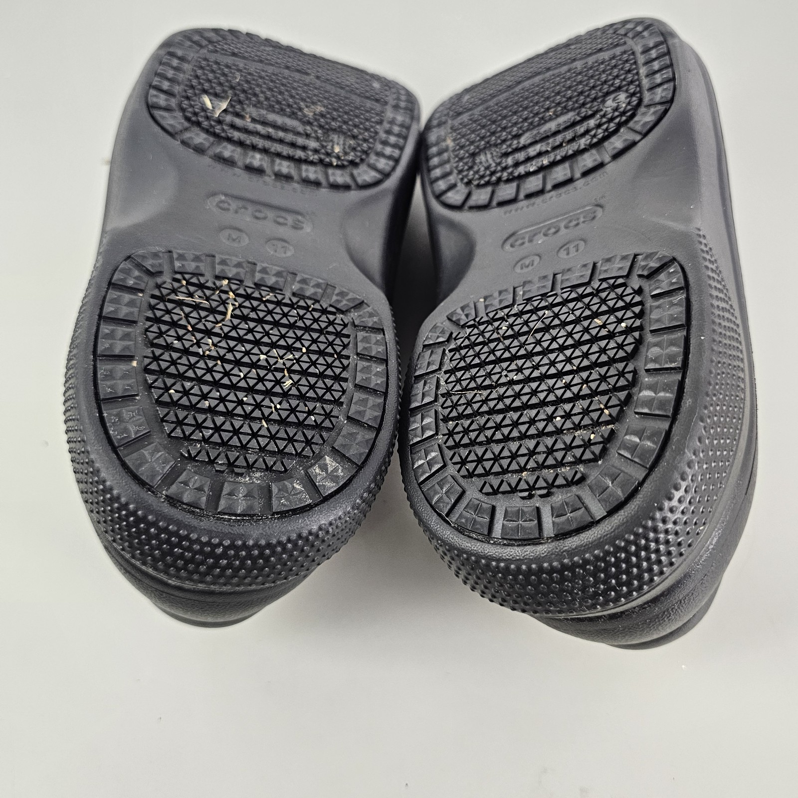 Crocs At Work On the Clock Literide Slip On Safety Shoes Black Mens Size 11
