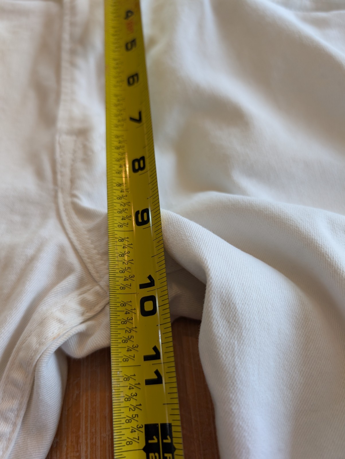 RALPH LAUREN POLO Men’s Dungarees White Denim Size 33/32 97% Cotton 3% Elastane