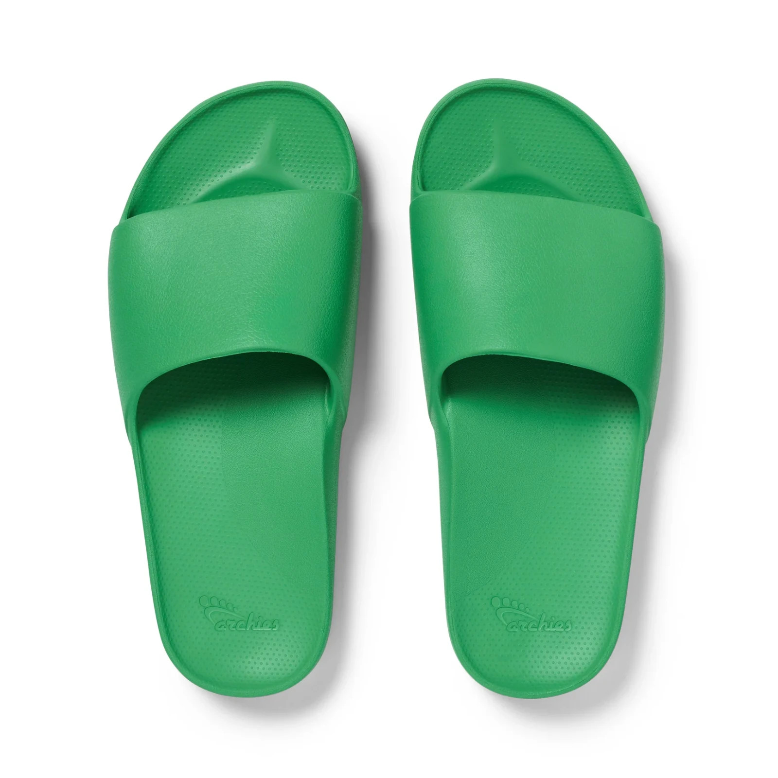 Archies Unisex Arch Support Slides Kelly Green, Women’s 6 and Men’s 5 NEW