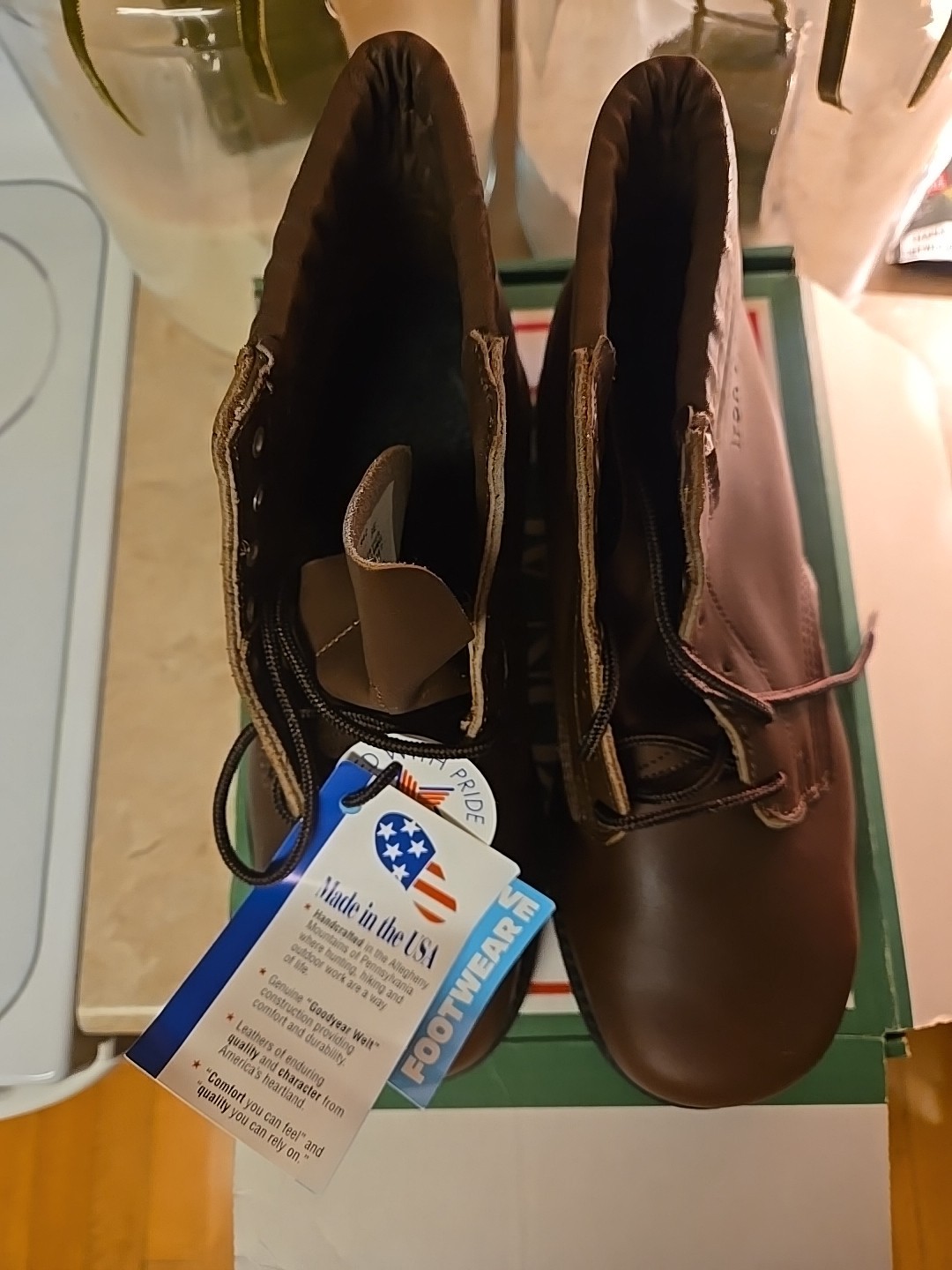 Iron Age Steel Toe Boots Style 942 NOS NIB Sz 10 EEE Wide