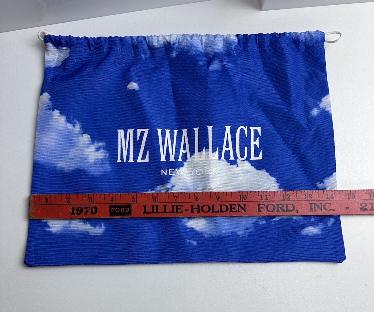 MZ Wallace Cloud Print Dustbag Drawstring Closure 11×14.5 inches Travel Bag