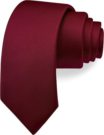 Corbata fina lisa de color liso de 6 cm para hombre