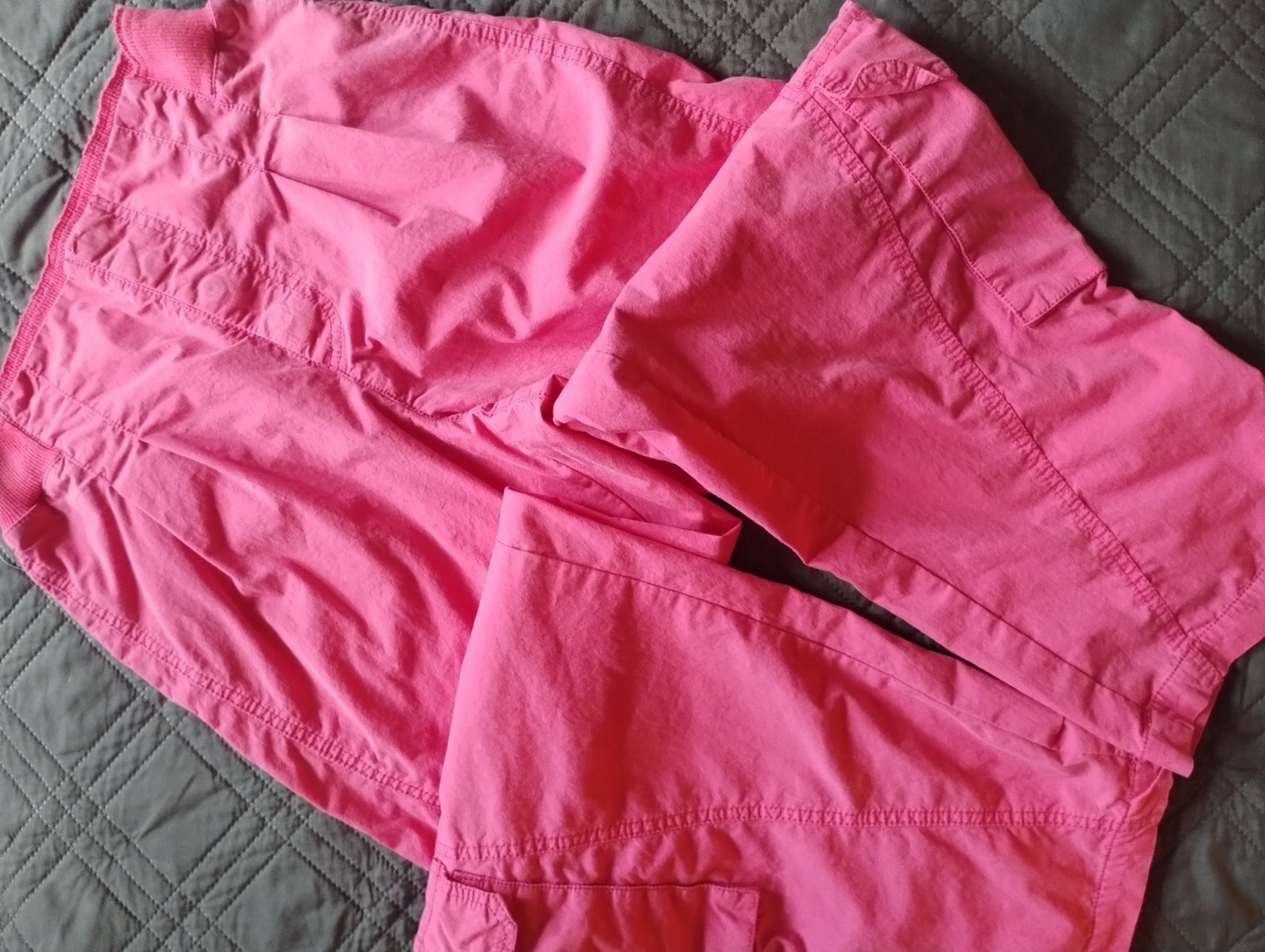 We The Free People Pink Parachute Cargo Pants Women’s Size Small Wide Leg Baggy