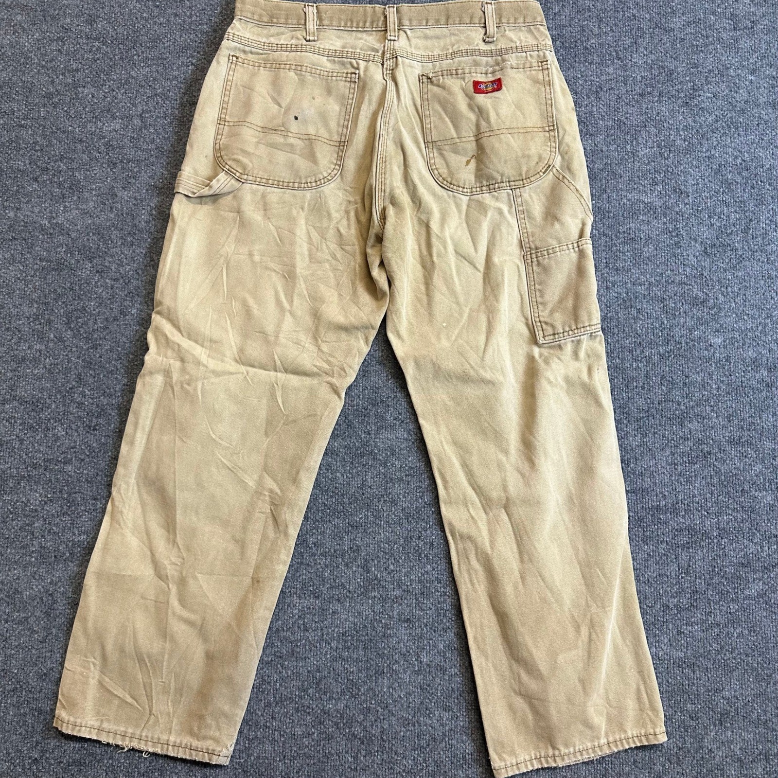 Dickies Pants Mens Size 34×30 Tan Relaxed Fit Cotton Canvas Workwear Utility