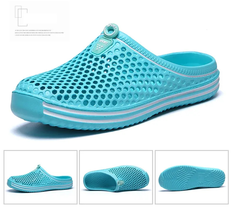 Comfortable Men Pool Sandals Summer Outdoor Beach Shoes Men Slip on Garden Clogs