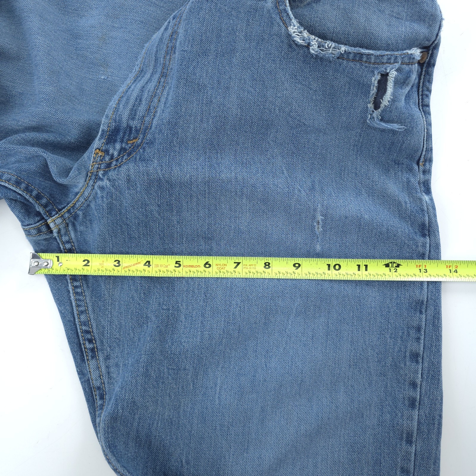 Levis Low Boot Cut 527 Jeans 36×32 Mens Low Rise Distressed 00s Alternative Y2K