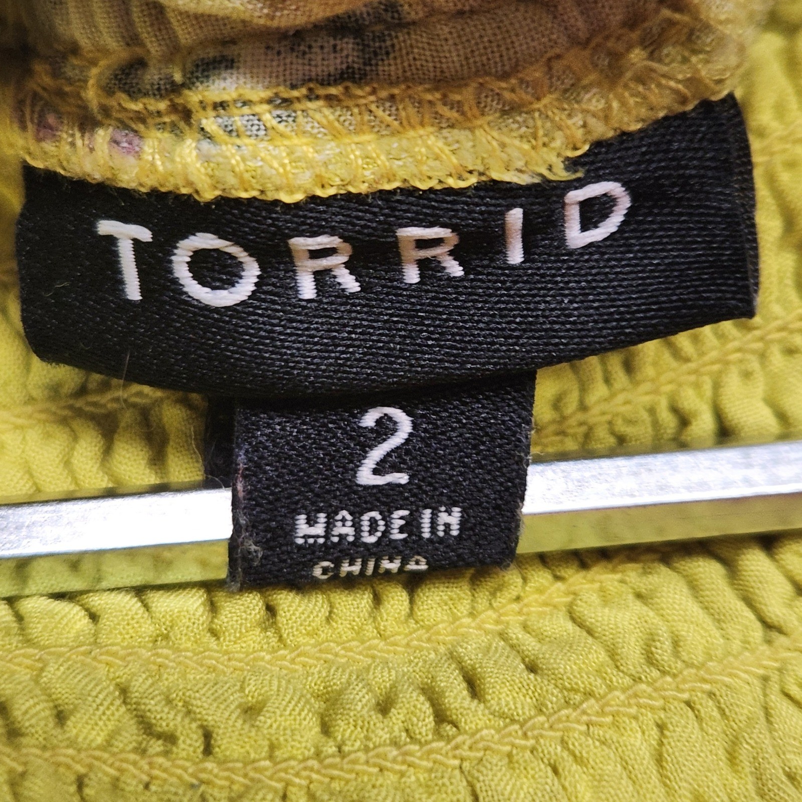Torrid Womens Size 2 Yellow Floral Smocked Babydoll Cami Top Adjustable Strap