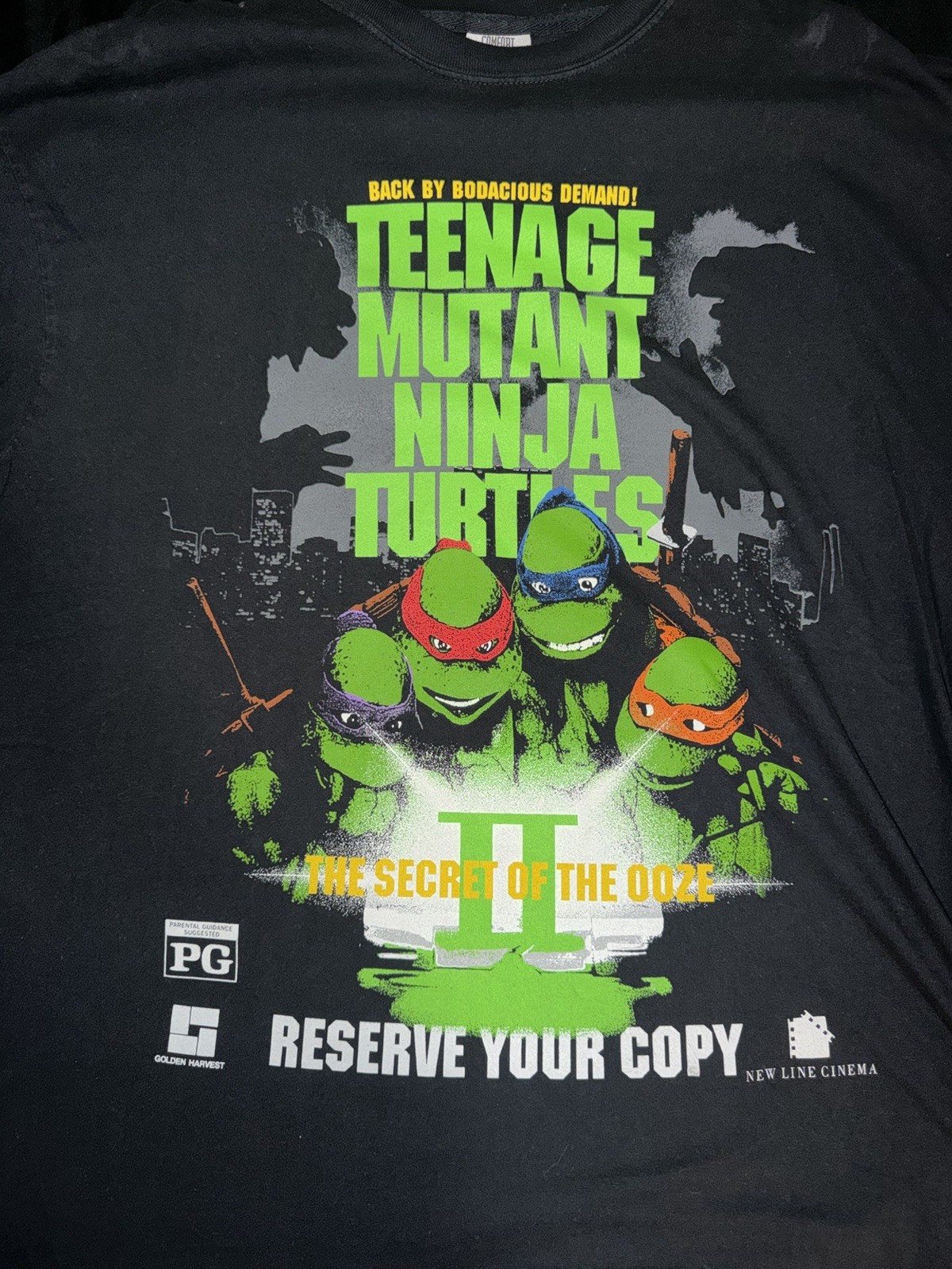 Rucking Fotten Teenage Mutant Ninja Turtles VHS Music Shirt Vintage Style