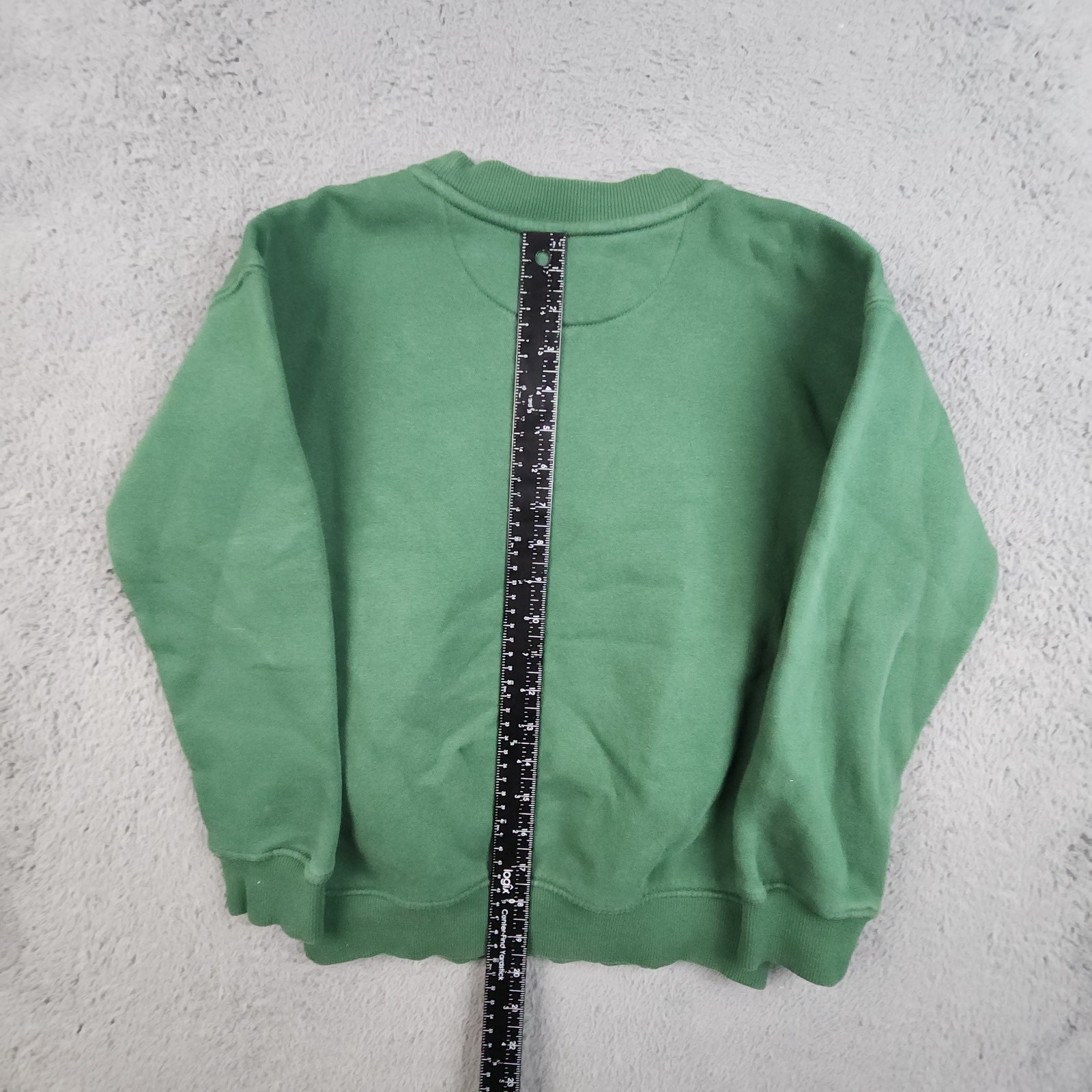 Bass Pro Shops Sweatshirt Mens Small Green Crewneck Pullover Logo Cotton Blend