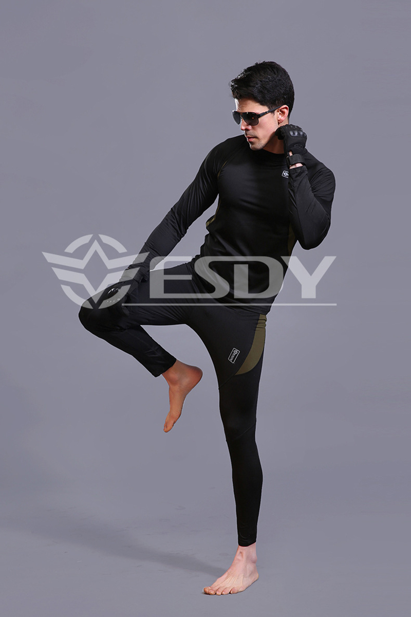 ESDY Thermal Underwear Set For Men Long Johns Soft Fast Dry Top & Bottom Fleece