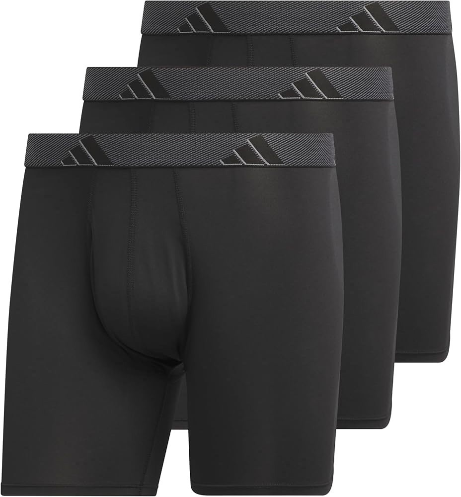 adidas Men’s Microfiber Boxer Briefs (3-Pack or 5-Pack Size L