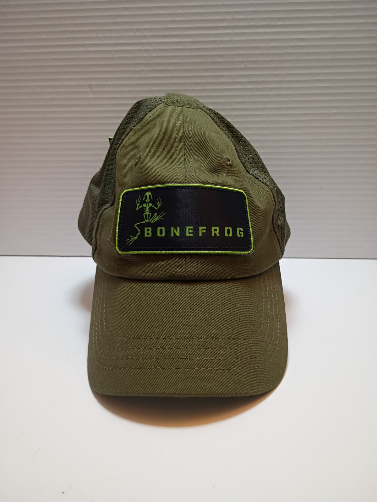 Bonefrog od green with Patch Hat Finisher