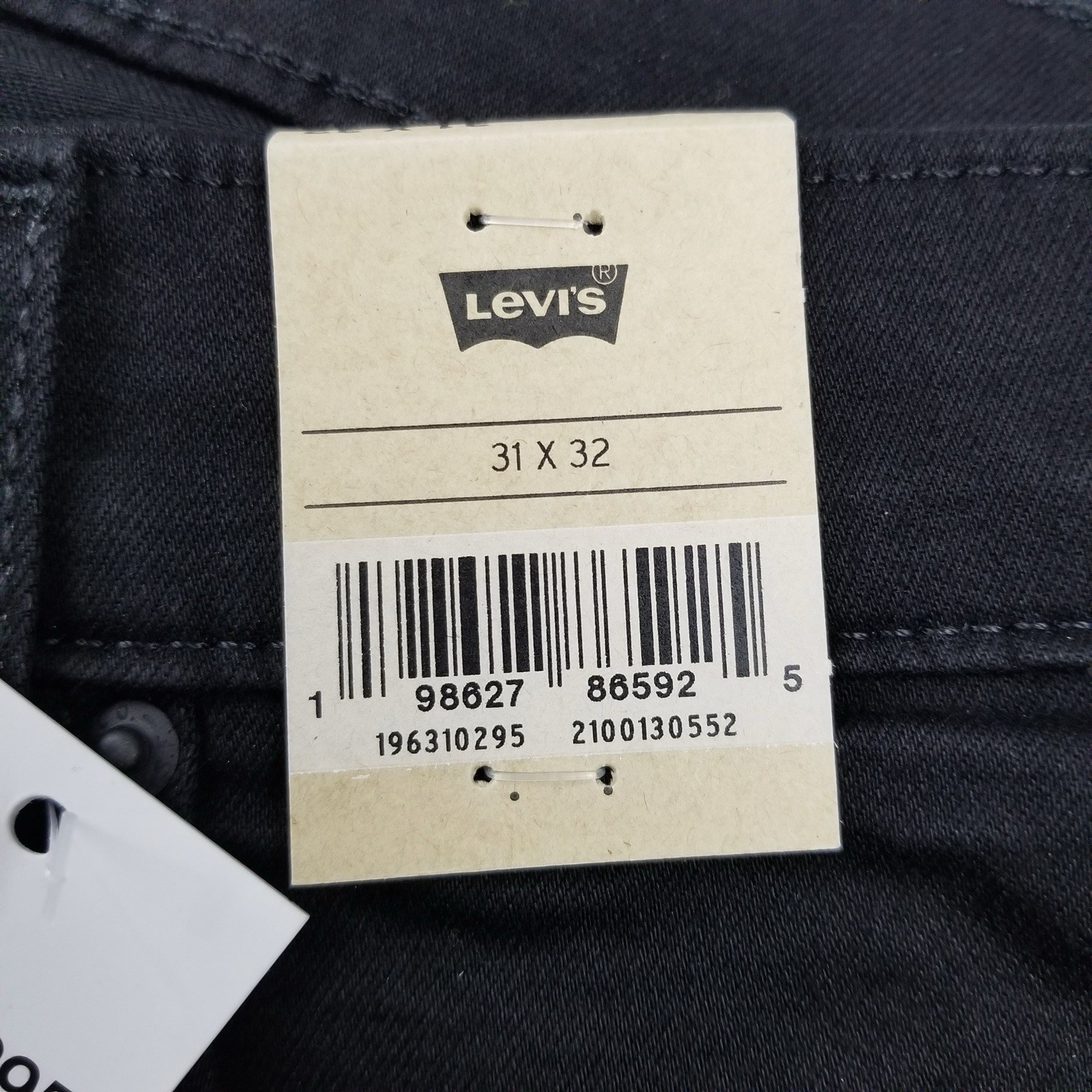 Levis 314 Shaping Straight Black Wash Jeans Womens 31 x 32 New