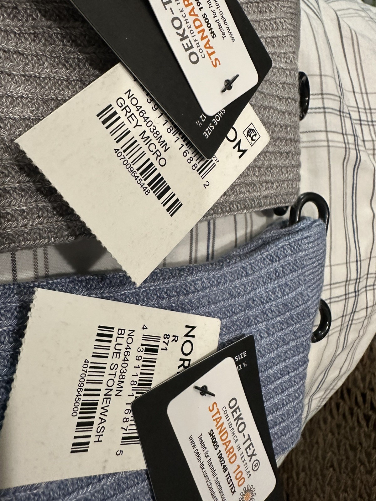 NWT NORDSTROM **2 PAIR** Men’s Casual Rib Crew Socks 6-12 1/2. MSRP $15