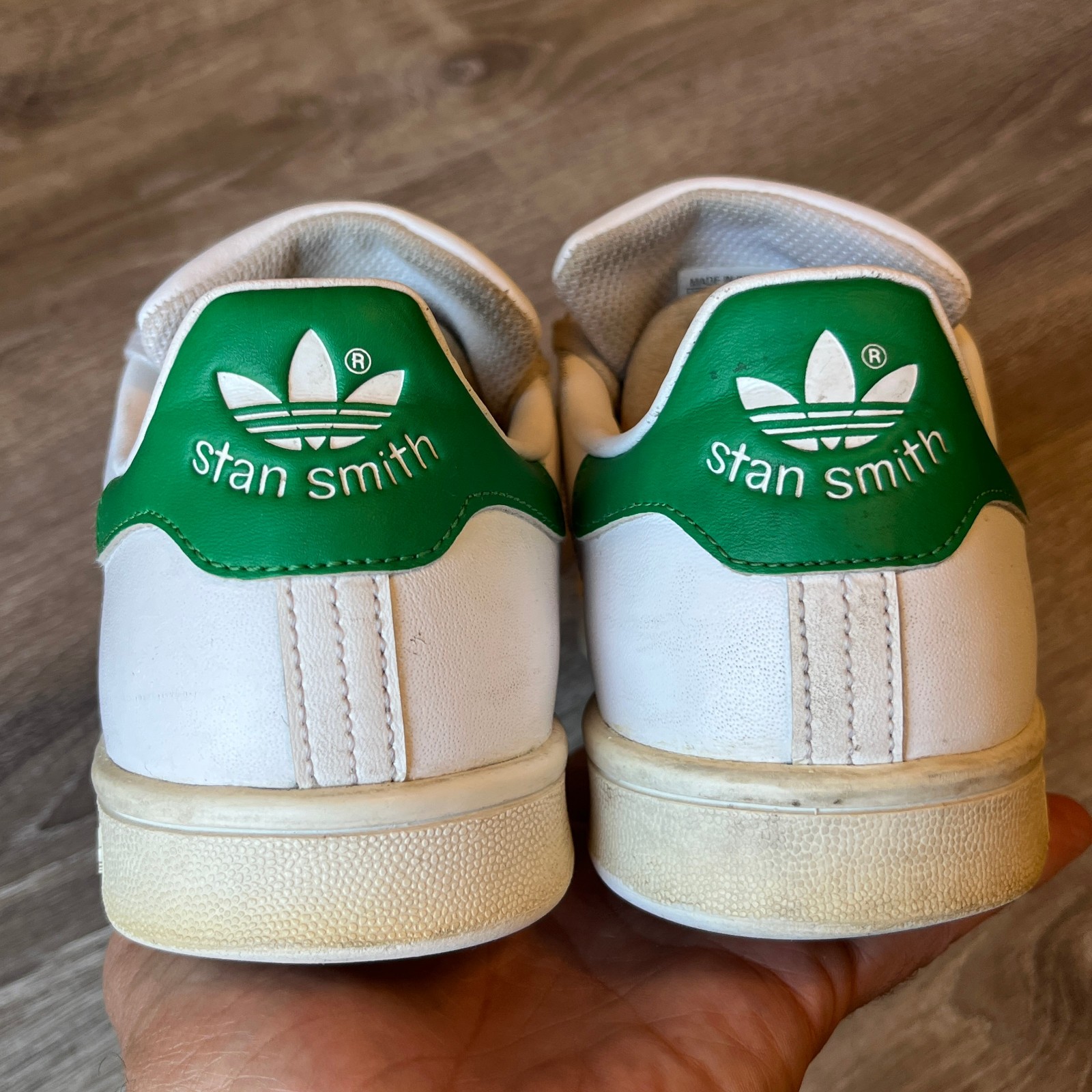 Adidas Stan Smith Retro Tennis Shoes White Green Label Womens 7 Mens 6 EU 38 2/3