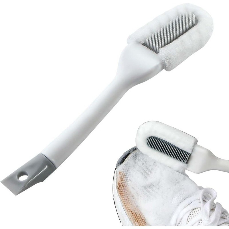 Long Handle Shoe Brush Soft Bristle Multi-Purpose Cleaning Tool Hangable New