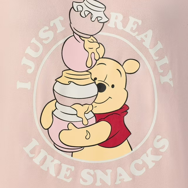 Winnie The Pooh Women’s 2-Piece Pullover and Jogger Pajama Set Pink U Pick New