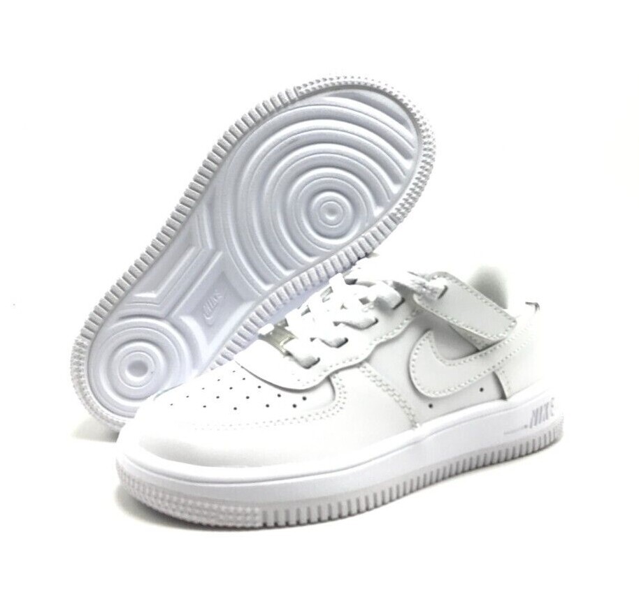 *NEW* Pre-School Kids Nike Air Force 1 Low Easy-on (PS) White/White (FN0237 111)