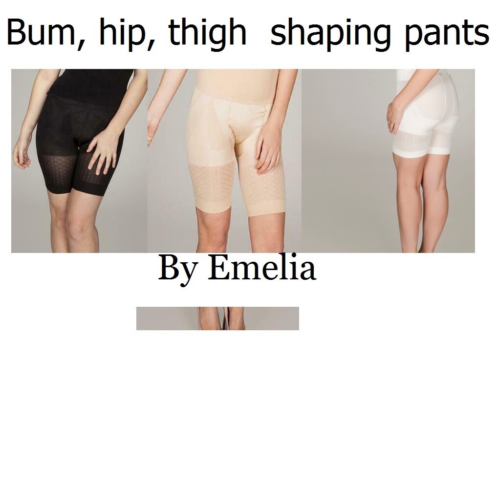 bum hip thigh shaping pants underwear knickers compression, black, nude, ivory
