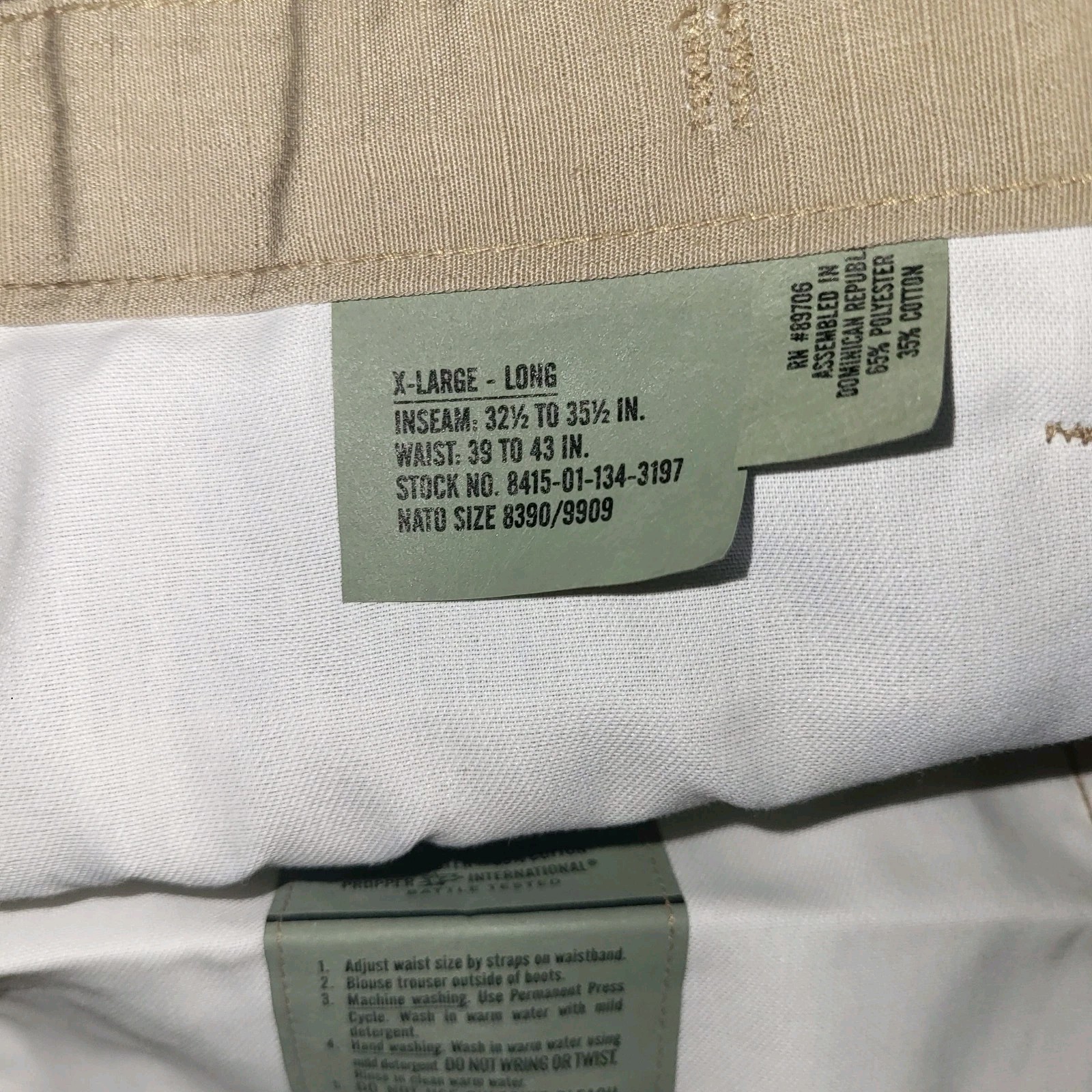 Propper Uniform BDU Trouser- Ripstop, 6-Pockets Tactical Army Cargo Pants 32×35