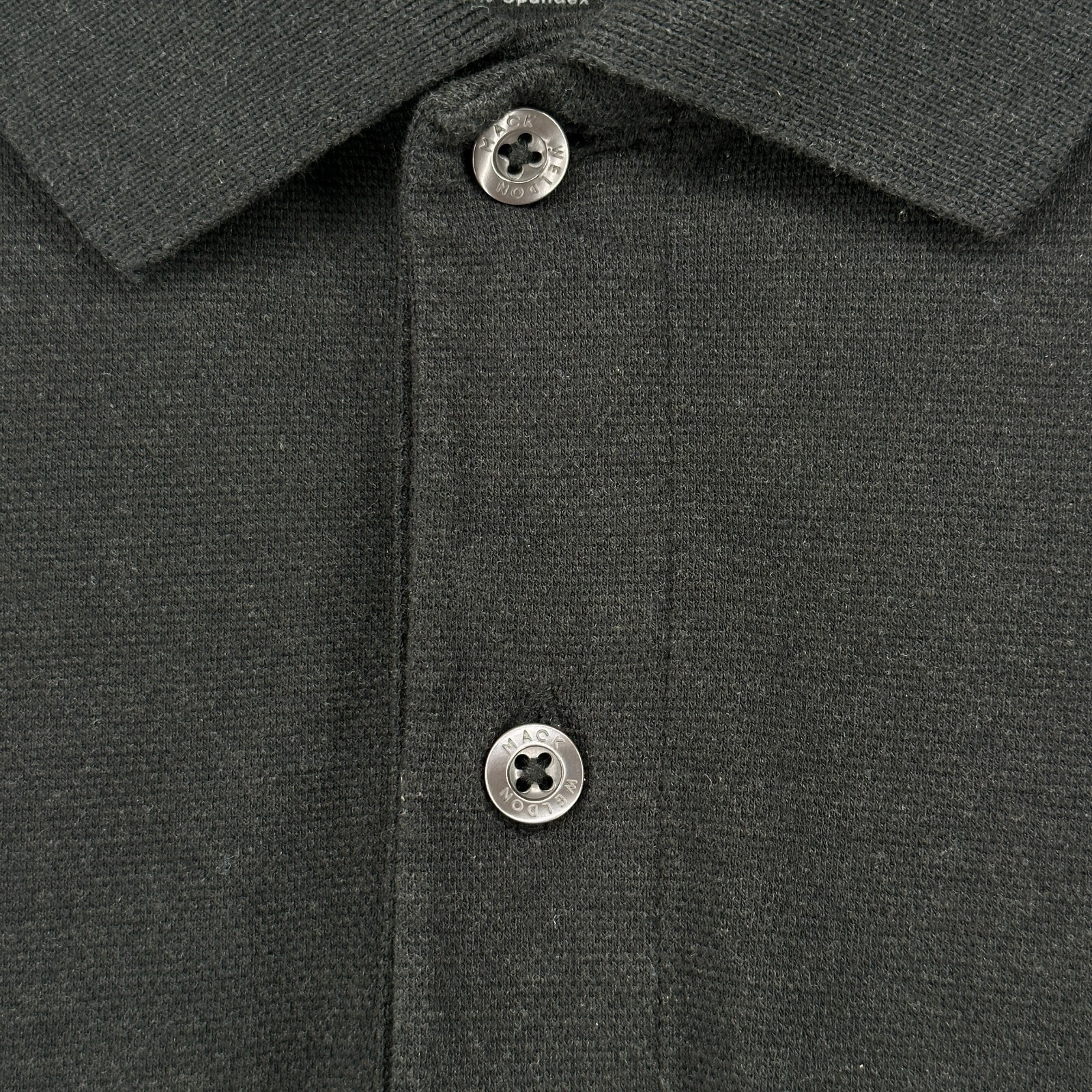 MACK WELDON Shirt S Golf Polo For Daily Wear Pique Cotton Blend Tennis Black