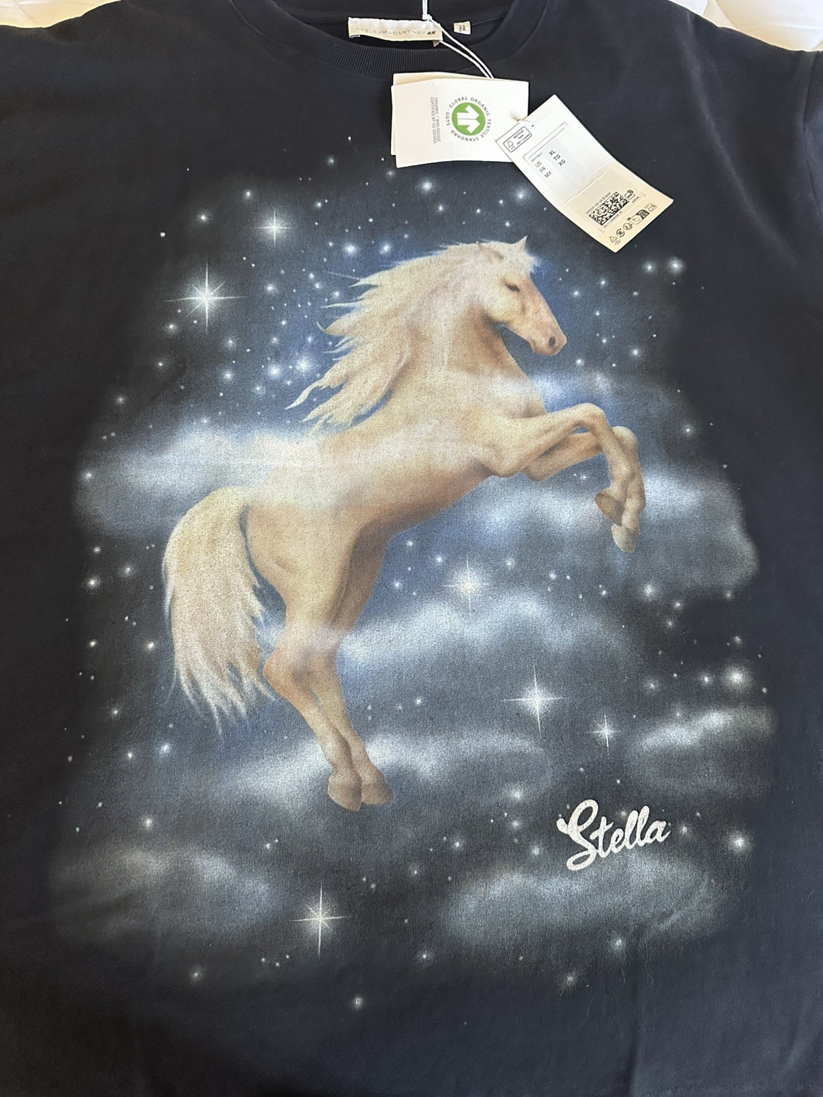 STELLA MCCARTNEY H&M Women’s Oversized Unicorn Graphic T-Shirt XL NWT