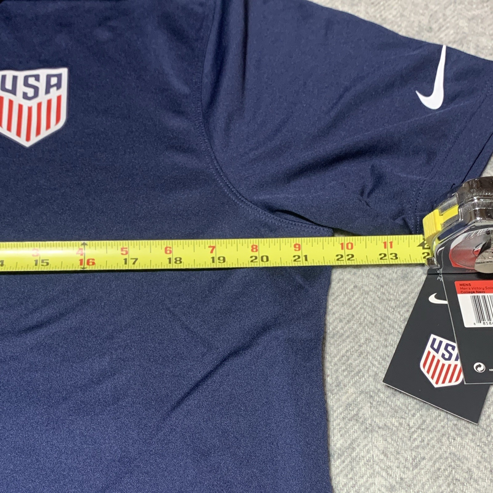 Nike Golf Dri-FIT USA Polo Shirt Men’s L Regular Blue Solid Short Sleeve