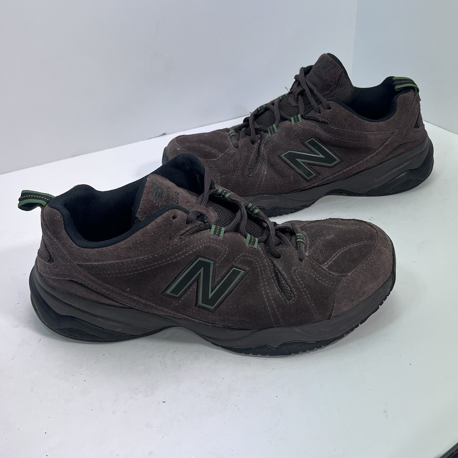 New Balance 608 V4 Size 10.5 4E Brown Suede Green Beef Broccoli MX608V4O