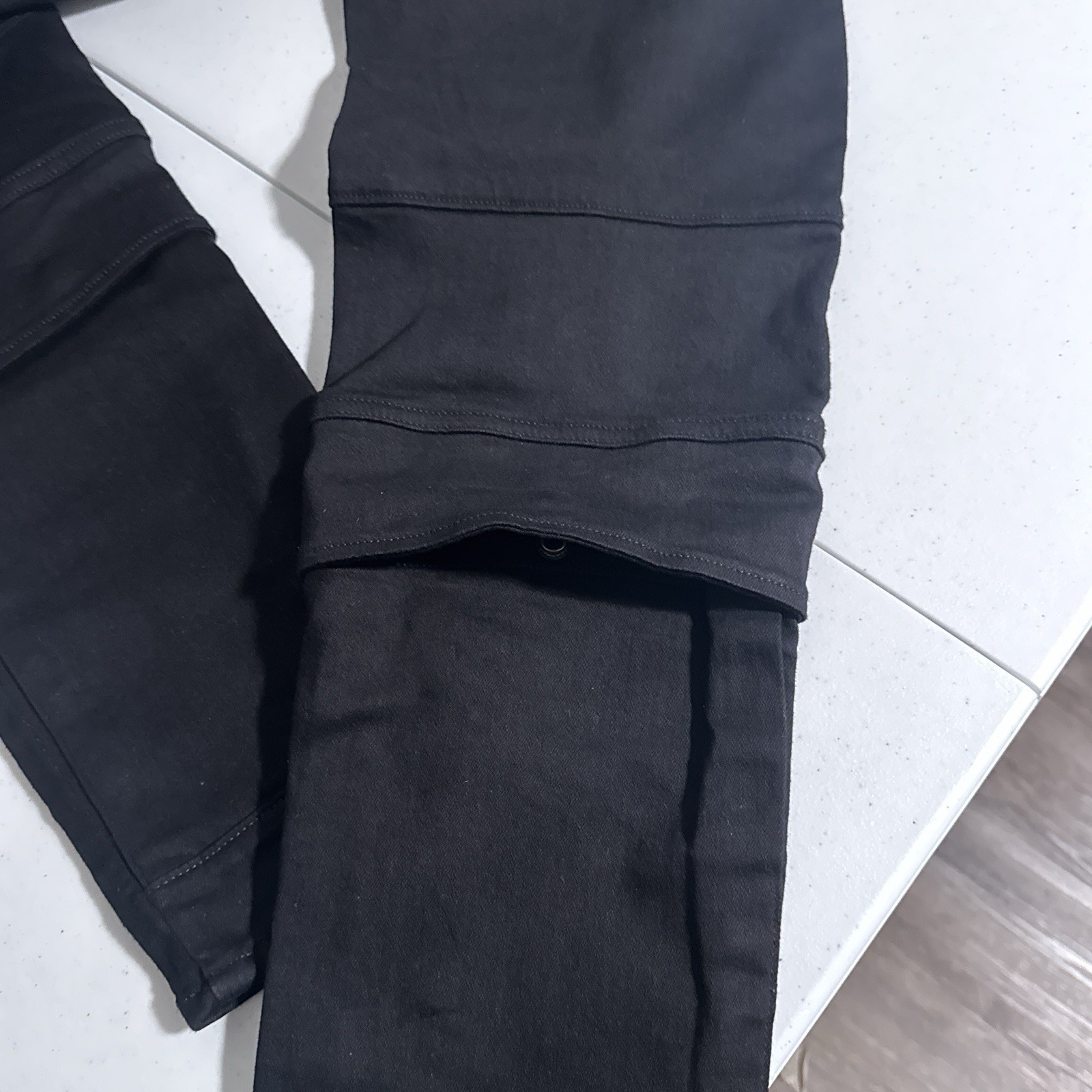 G-Star Raw Airblaze 3D Skinny Black Multi Pocket Moto Cargo Jeans Mens 30×30 NEW