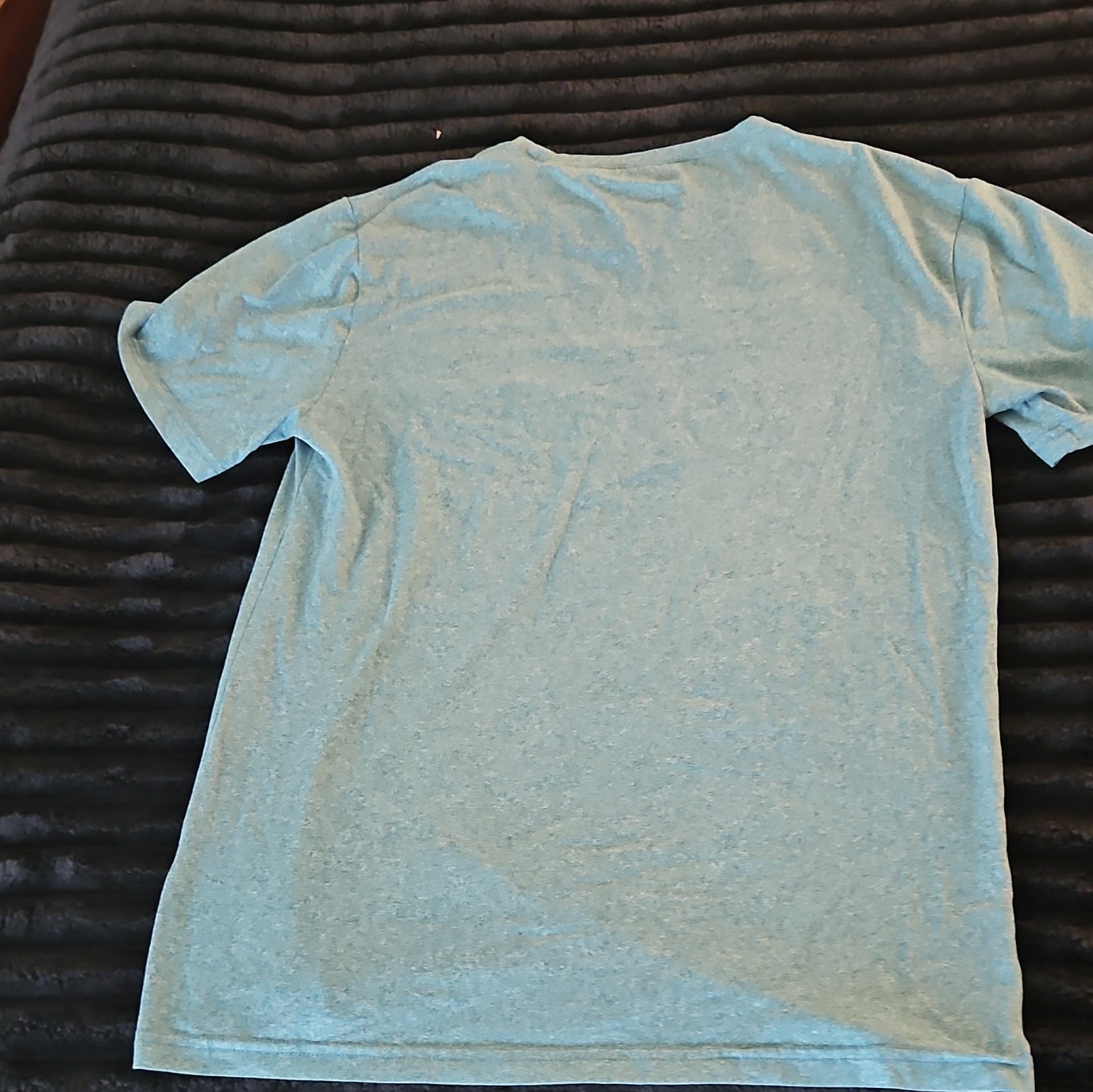 32 Degrees Cool Men’s L Blue Crew Neck Short Sleeve Polyester Logo T-Shirt