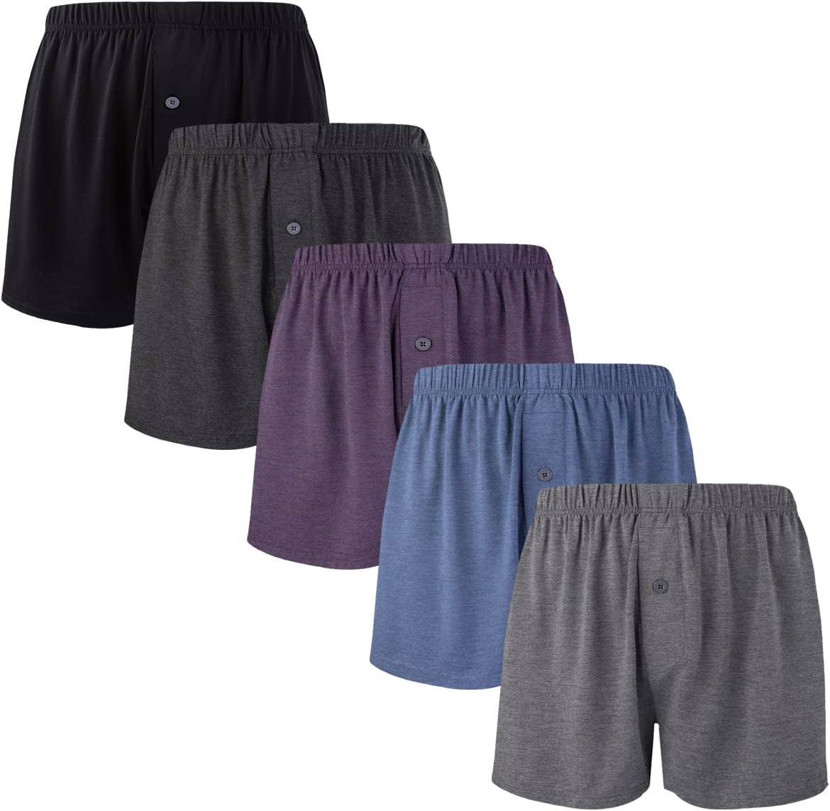 BAMBOO COOL Men’S Boxer Shorts, Classic Fit Loose Breathable Underwear | Tagless