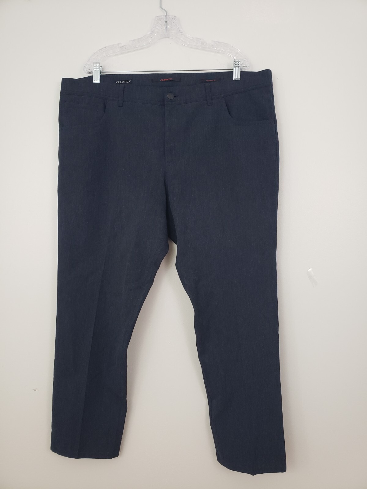 (Ju) Alberto Ceramica Men’s Pants Size 40″x29″ Modern Fit Heather Blue Poland