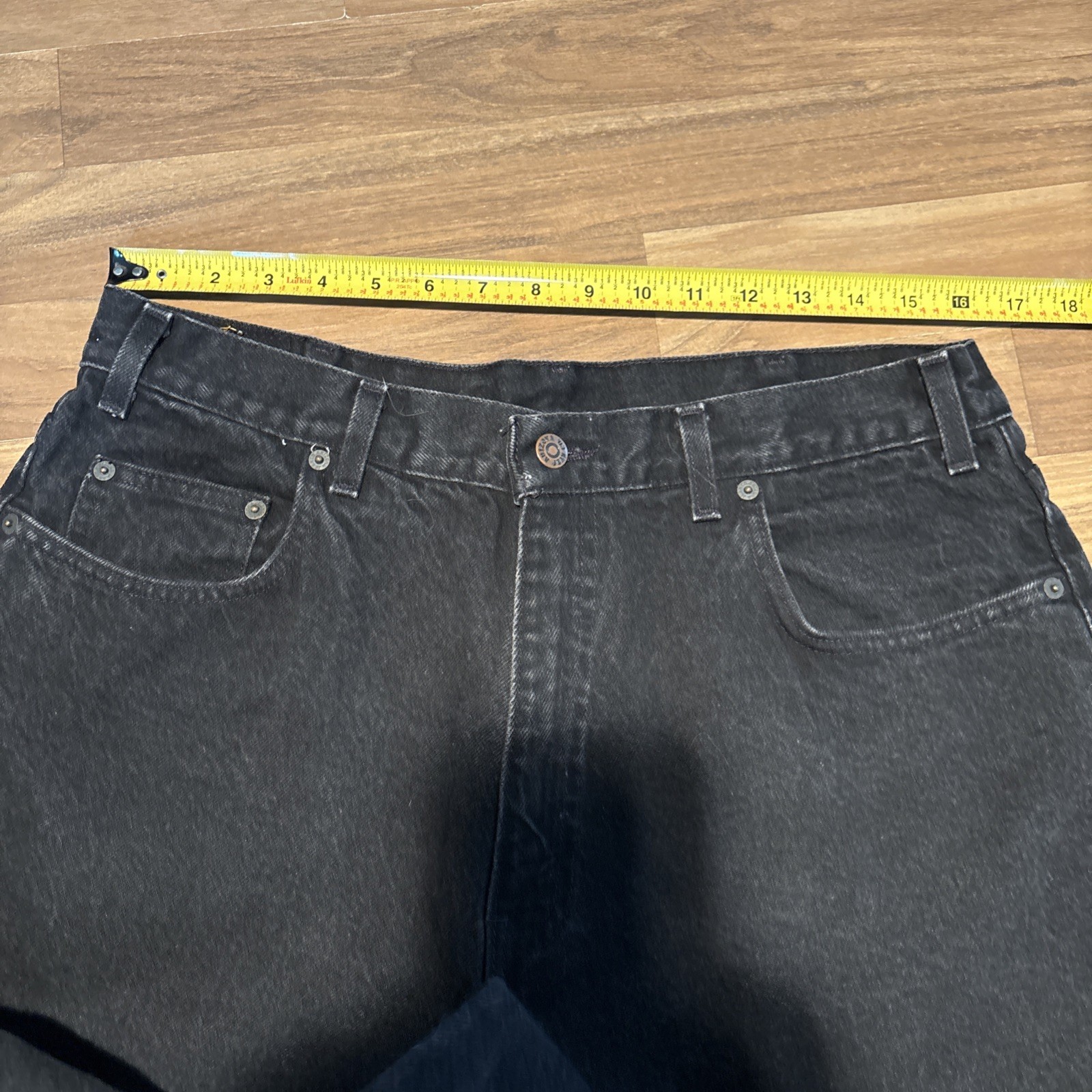 Vintage Arizona Jean Company Mens 36×32 Black Denim Jeans Made in USA 1994 0720