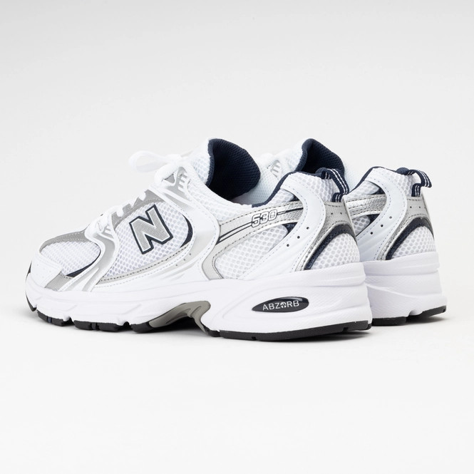 New Balance 530 White Silver Navy Men’s White Sports Sneaker MR530SG