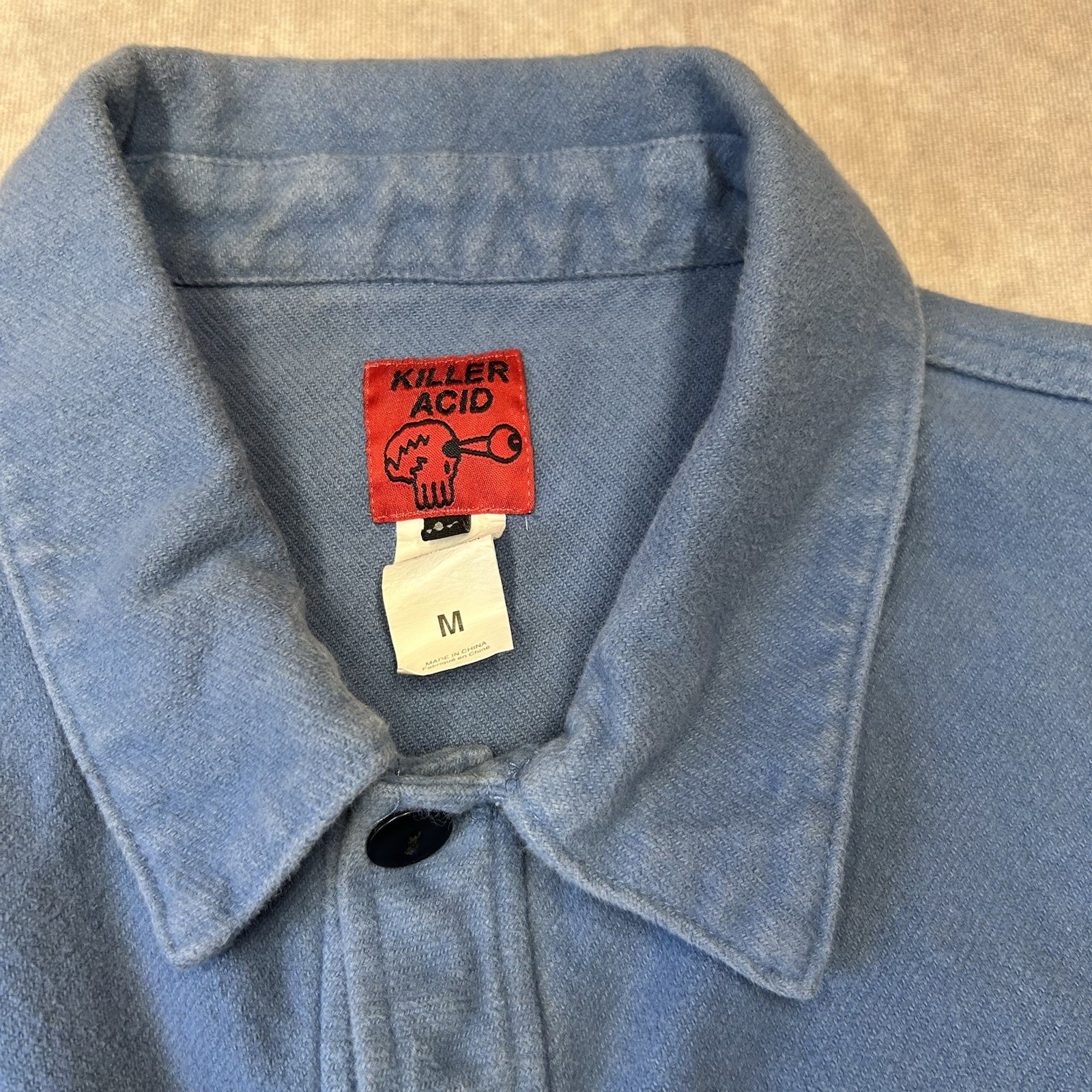 RARE Killer Acid Work All Day Then You Die Shirt Small Heavyweight Embroidered M