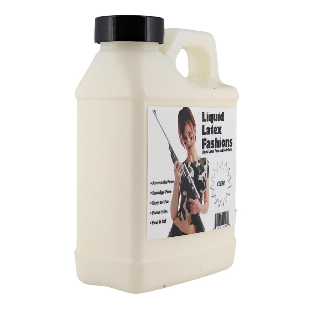 Clear 8 Fl Oz – Liquid Latex Face and Body Paint, Halloween, SFX, Cosplay, Art