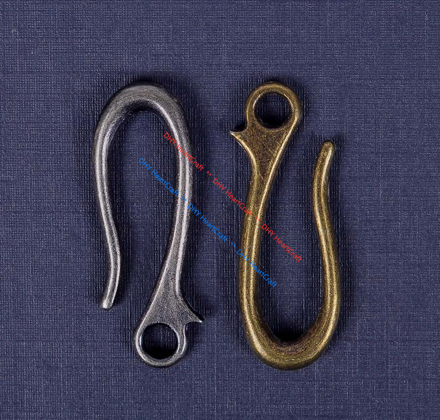 10X 43*16mm Retro Silver Belt Keyring U Hook FOB Clip for Key Chain Wallet Chain