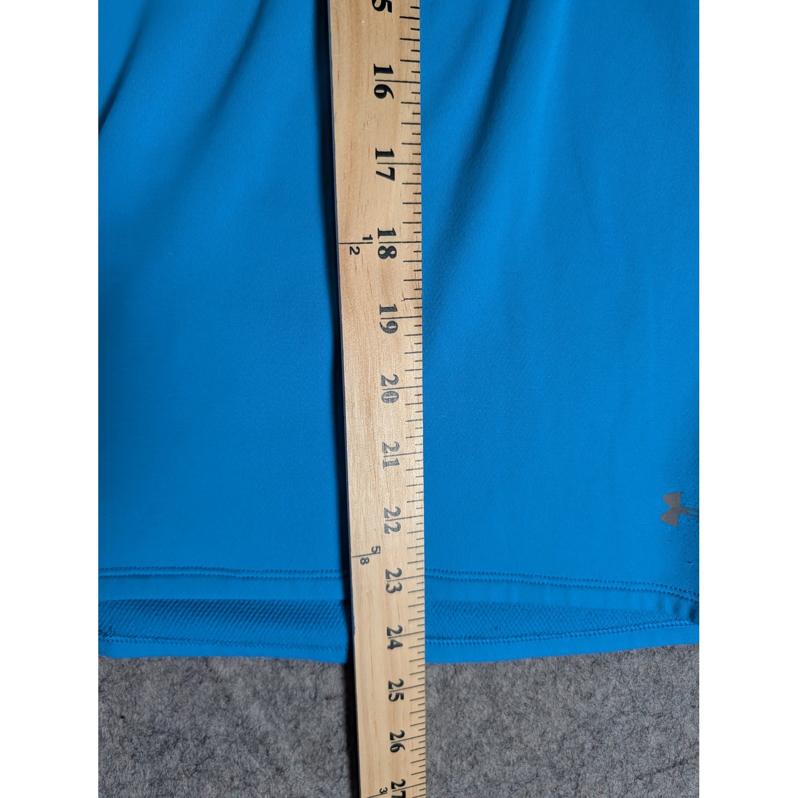 Under Armour ColdGear Womens Blue Geometric Quarter Zip Running Top Thumbholes