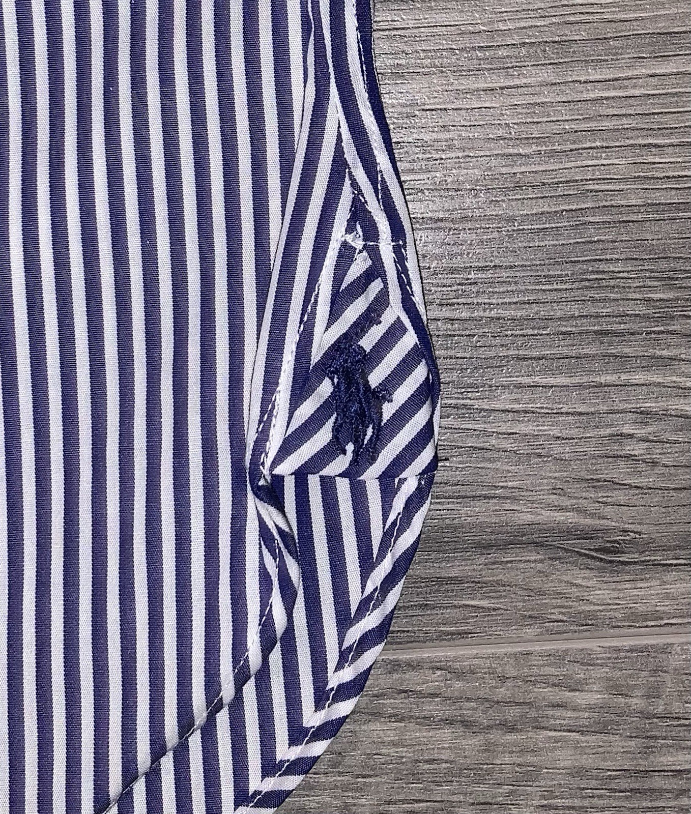 Polo Ralph Lauren Regent Custom Fit Button Up Poplin Shirt Striped Men’s Sz 15.5