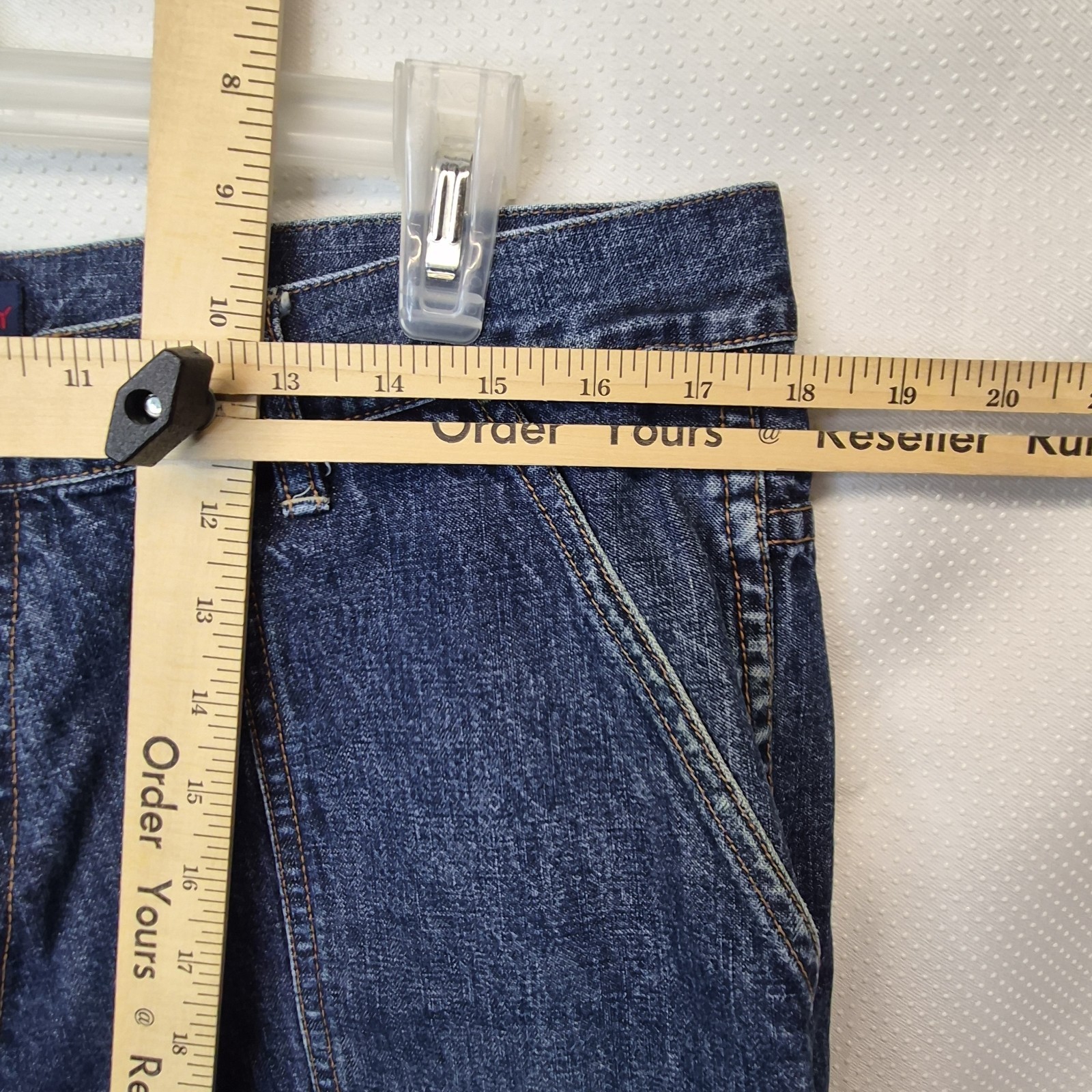 Vintage Tommy Hilfiger Jeans Mens 36×32 Carpenter Big Flag Hammer Loop Baggy Y2K