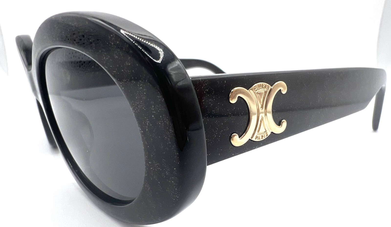 CELINE PARIS CL40194U CL 40194U 01A Black w/gold shimmer 52-22-145 Sunglasses