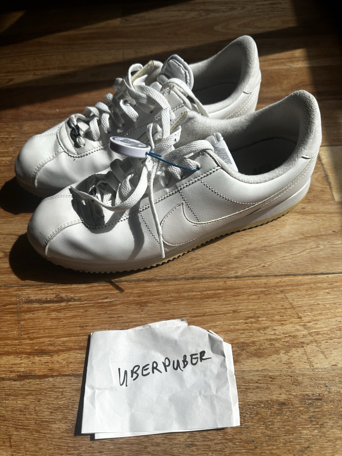 Nike Cortez Basic Leather – Triple White – Size US11.5
