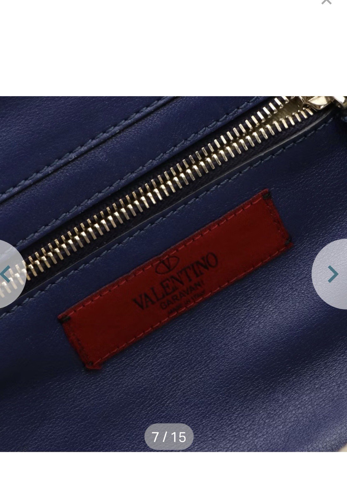 Valentino Garavani Rockstud Small Tote Blue leather spike, stud