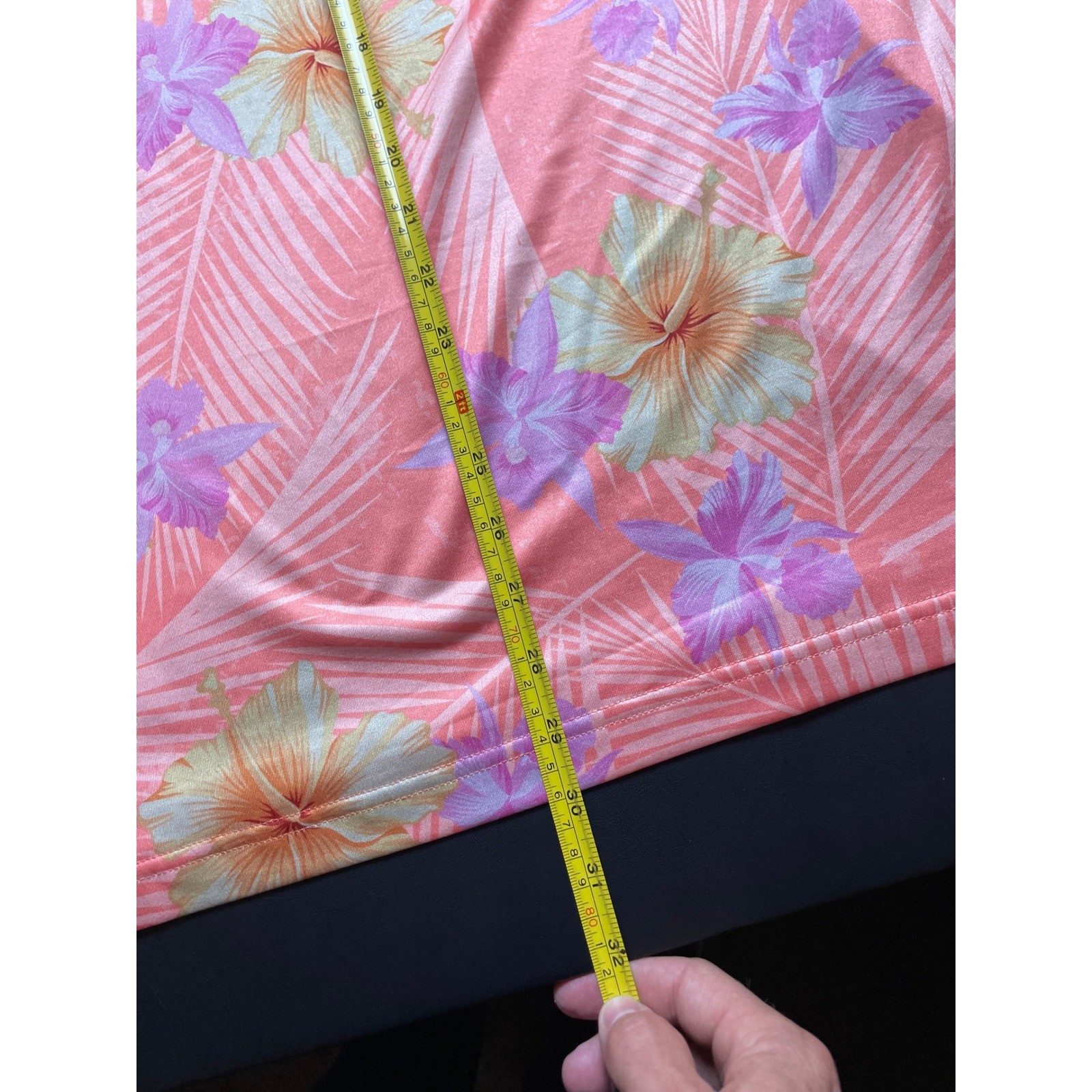 Construct Large Floral Pastel Mens Polo Poly Spandex Blend