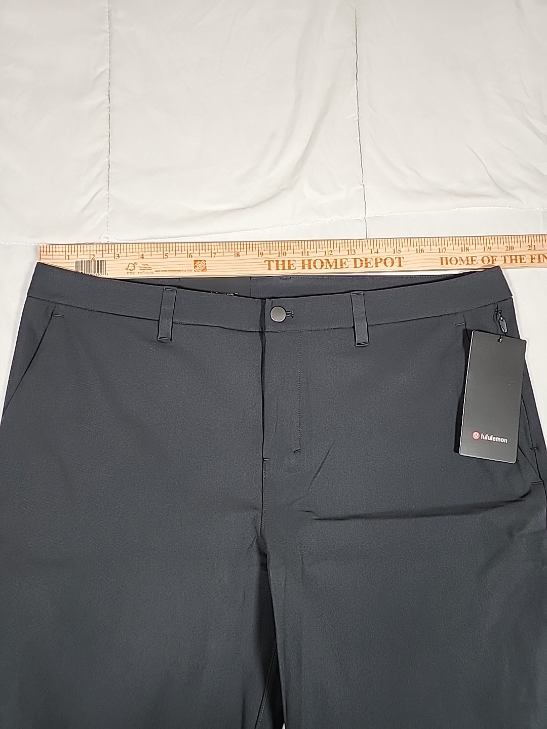 38×32 Lululemon ABC Trouser Classic Fit Warpstreme Men’s Pants Color Obsidian