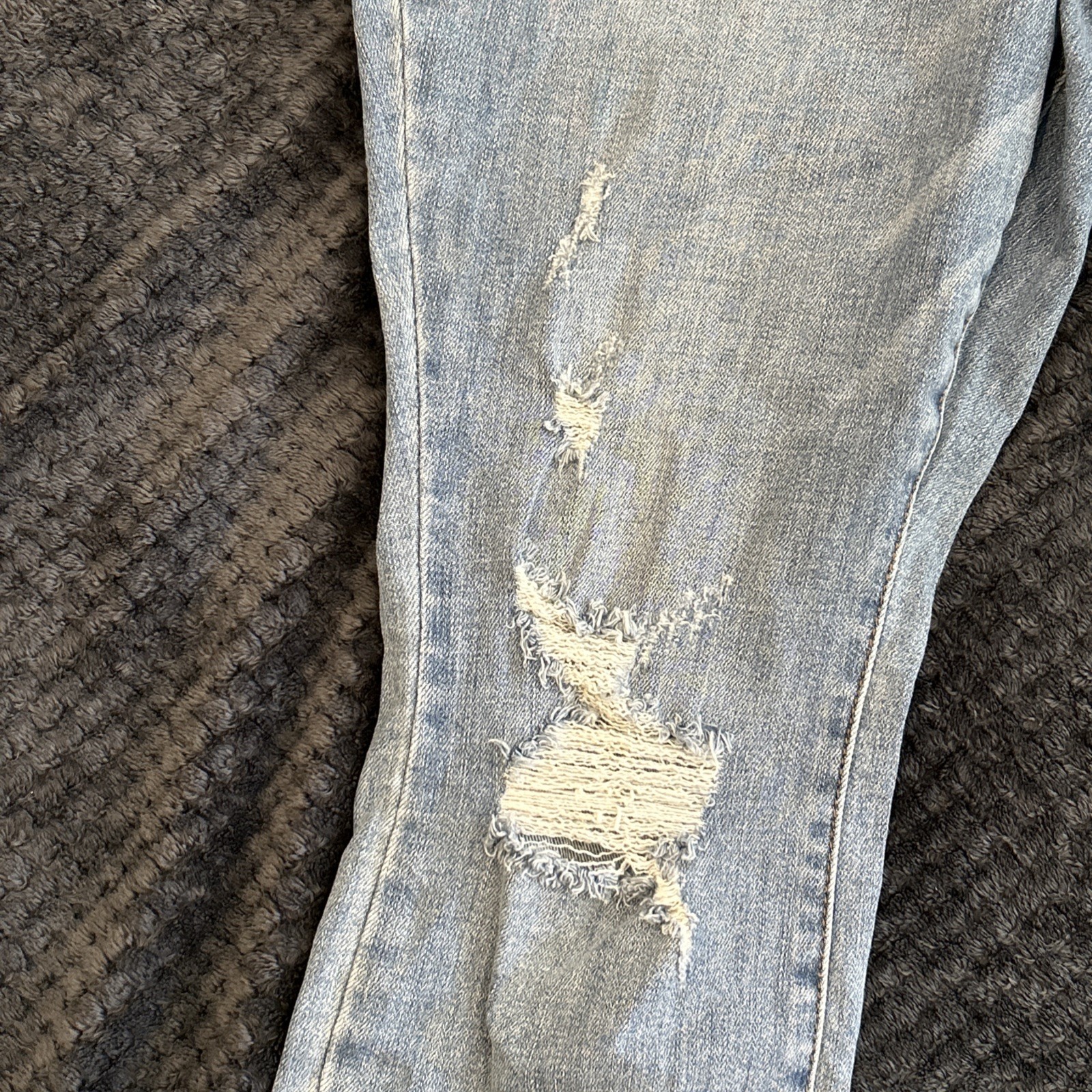 Judy Blue Jeans Control Top Skinny Distressed Jeans Pockets Size 18W Reg Womens