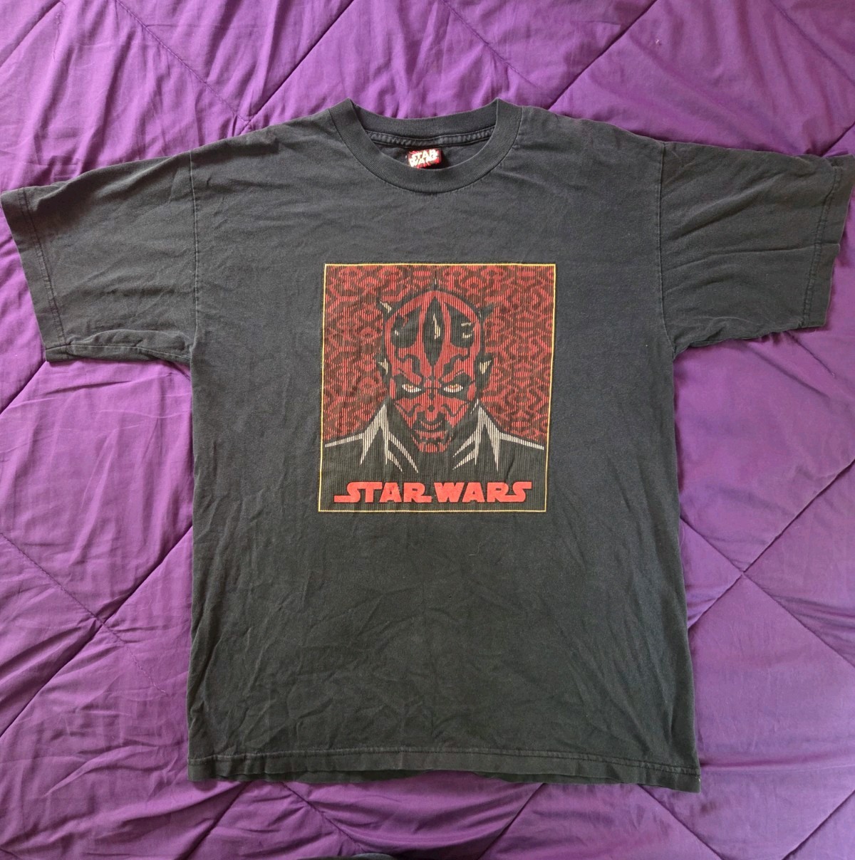 Vintage Star Wars 1999 Episode 1 Darth Maul Sith T-shirt Size Large
