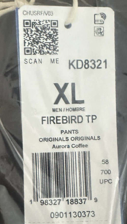 Adidas Classic Firebird Track Pants Men’s Size XL Aurora Coffee KD8321